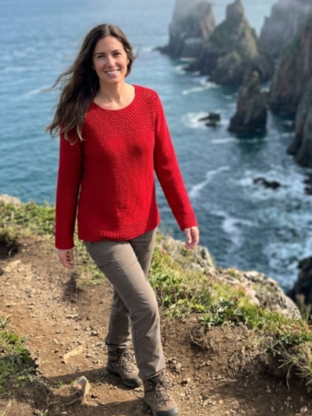 Vintage Red Pullover Sweater - Northern Reflections - Large